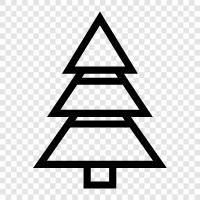 artificial, decoration, tree, lights icon svg