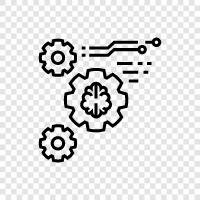 artificial intelligence, neural networks, deep learning, big data icon svg
