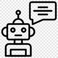Künstliche Intelligenz, Chat, Messaging, Kundenservice symbol
