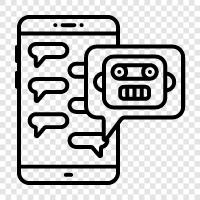 artificial intelligence, messaging, customer service, customer retention icon svg