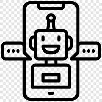 artificial intelligence, chat, messaging, customer service icon svg