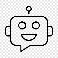 Künstliche Intelligenz, Kundenservice, Kundenbetreuung, KundenserviceRoboter symbol