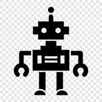 artificial intelligence, 3D printing, manufacturing, robots in the workplace icon svg