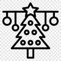 künstlicher baum, vorbeleuchteter baum, baumständer, baumrock symbol