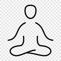 asanas, stretches, meditation, breathing icon svg