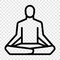 asanas, meditation, pranayama, fitness icon svg