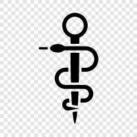 Asclepius, healing, medicine, health icon svg