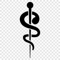 Asclepius rod, healing rod, medical rod, asclepie icon svg