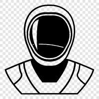 astronaut, space, universe, intergalactic icon svg