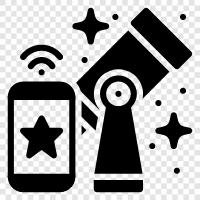 Astronomie unterwegs, Astronomie für Mobile, Astronomie für Smartphones, Astronomie für Mobile Astronomie symbol