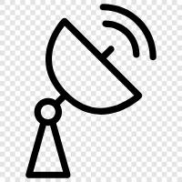 astronomy, astrophysics, radio waves, telescope icon svg