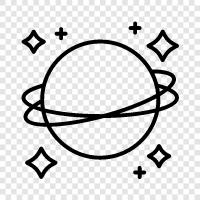 Astronomie, Planeten, Sonnensystem, Raumfahrt symbol