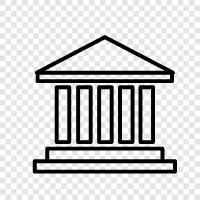 Athens, classical architecture, Greece, Parthenon icon svg