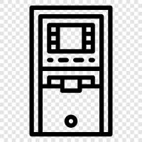 atm, machine, cash dispenser, cash machine icon svg