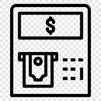 atm, cash machine, bank machine, check machine icon svg