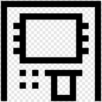 atm, cash machine, cash dispenser, cash drawer icon svg