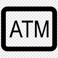 ATM, machine, cash, withdrawal icon svg