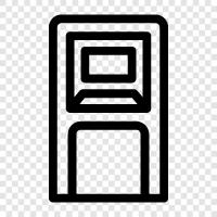 atm, bank, service, kiosk icon svg