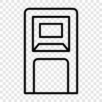 atm, automatic teller machine, bank machine, atm machine icon svg