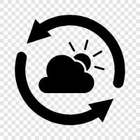 Atmosphere, Weather, Clouds, Wind icon svg