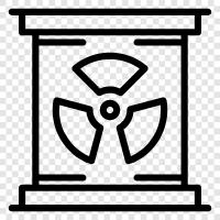 Atomic, Nuclear power, Radioactivity, Radiation icon svg