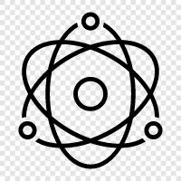 atomic, nucleus, electron, atomism icon svg