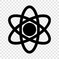 atomic, nucleus, element, isotope icon svg