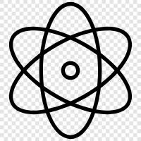 atomic, atomicity, nucleus, electron icon svg