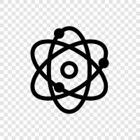 atomic, nucleus, elements, periodic table icon svg