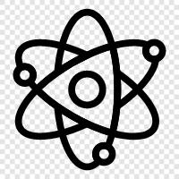 atomicity, nucleus, protons, neutrons icon svg