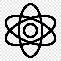 atomicity, particles, nucleus, electron icon svg