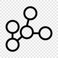 atomlar, elementler, kimyasal reaksiyonlar, bileşikler ikon svg