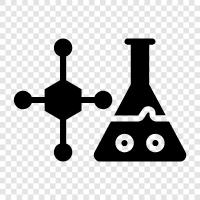 atoms, bonding, molecules, reaction icon svg