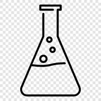 atomlar, moleküller, elementler, bileşikler ikon svg