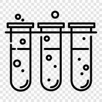 atomlar, elementler, bileşikler, tepkimeler ikon svg