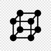 atoms, chemical bonds, hydrogen, oxygen icon svg