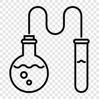 atoms, elements, molecules, reactions icon svg