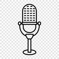 audio, media, talk, news icon svg