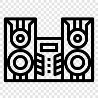 audio, music, sound, music system icon svg