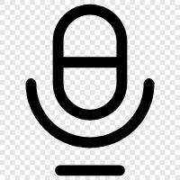 audio equipment, voice recording, voice processing, voice recognition icon svg