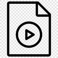 audio file, video file, photo file, document icon svg