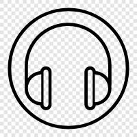 Audio, Bluetooth, Noise Cancellation, Stereo icon svg