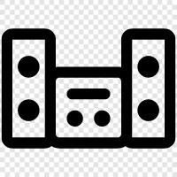 audio, music, amplifier, receiver icon svg