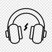 audio, music, listening, noise cancelling icon svg