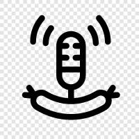 audio podcast, audio streaming, podcasting, podcaster icon svg