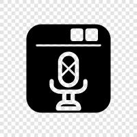 audio, recorder, microphone, audio recorder icon svg