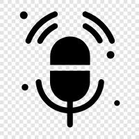 audio, interview, talk, show icon svg