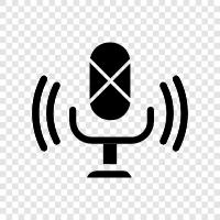 audio, microphone, voice, recording icon svg