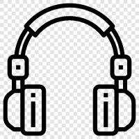 audio, headphone, earphones, earbuds icon svg