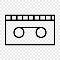 audio tape, music, recording, music industry icon svg